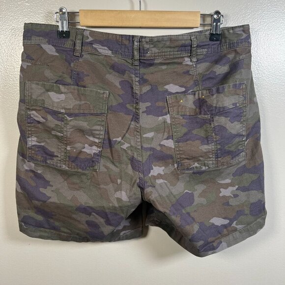 Anthropologie The Wanderer Shorts Size 31 Camo Button Fly Casual Military - Picture 2 of 9